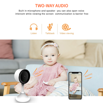 Factory Hot sales Indoor Plug-In 1080p Smart Home Security WIFI High Quality Mini Baby Monitor Cameras