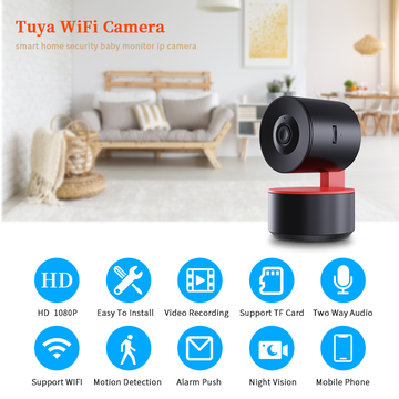 Tuya Indoor 1080p Hd Indoor Smart Home Wifi Mini Camera Mobile Tracking Two Way Audio Baby Monitor Security Camera