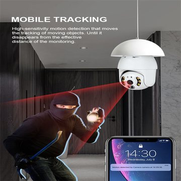 3MP WIFI Lamp Bulb IP Camera Night Vision PTZ Security Camera CCTV Video Surveillance work with Tuya Smart Life