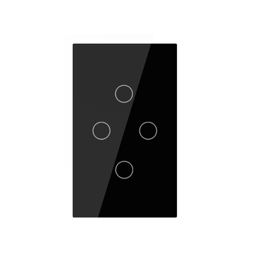 US Light Touch Wall Switch 4 Gang Tuya WiFi Smart Home Switch Google Home Alexa Remote Control Switch