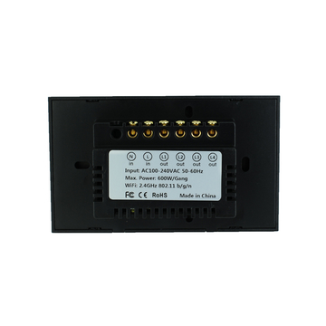 US Light Touch Wall Switch 4 Gang Tuya WiFi Smart Home Switch Google Home Alexa Remote Control Switch