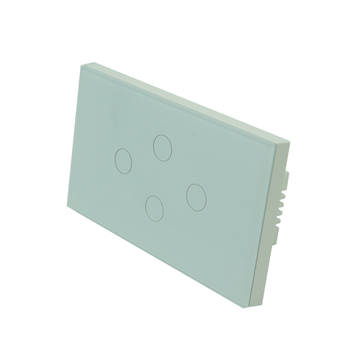 US Light Touch Wall Switch 4 Gang Tuya WiFi Smart Home Switch Google Home Alexa Remote Control Switch