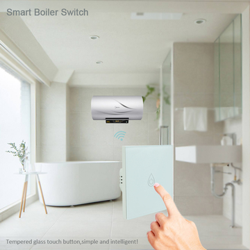 Tempered Glass Touch Smart Boiler Switch Control Water Heater By Mobile App Remote Timer Switch Boiler