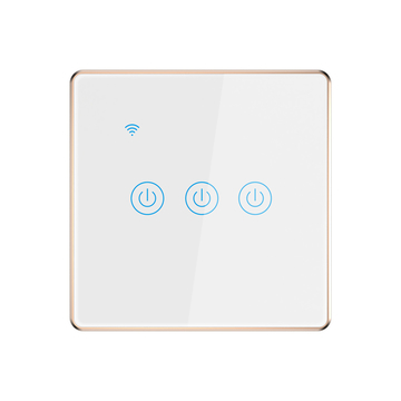 Factory direct sale good quality Eu Standard Gang Metal Voice Control Tuya Smart Wifi Switch