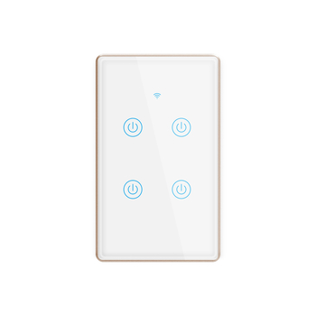New Design Good Looking EU Standard Wifi Smart Household Wall Switch Voice Control Schedule Remote Control By Tuya App