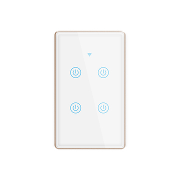 New Design Good Looking EU Standard Wifi Smart Household Wall Switch Voice Control Schedule Remote Control By Tuya App