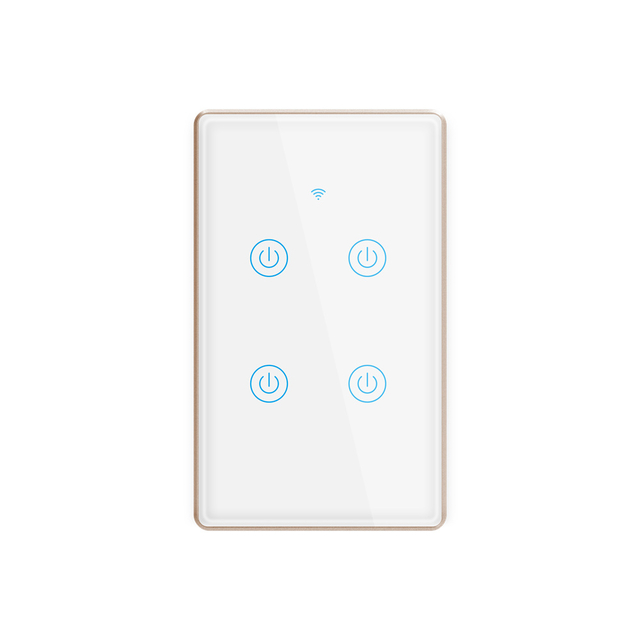 New Design Good Looking EU Standard Wifi Smart Household Wall Switch Voice Control Schedule Remote Control By Tuya App
