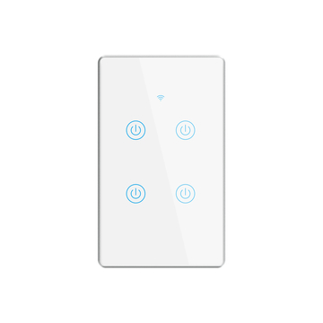 New Design Good Looking EU Standard Wifi Smart Household Wall Switch Voice Control Schedule Remote Control By Tuya App