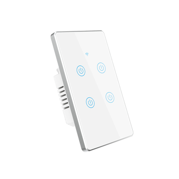 New Design Good Looking EU Standard Wifi Smart Household Wall Switch Voice Control Schedule Remote Control By Tuya App