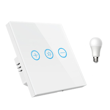 Glass Touch Panel Tuya Wifi Bulb Wireless Remote Adjustable Light Dimmer Touch Switch Smart For Lamp