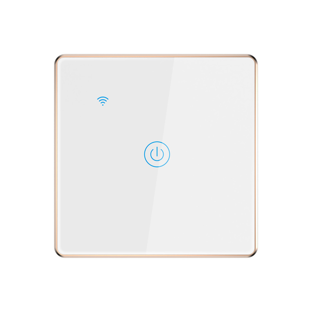 OEM New Product EU UK Standard Wifi Touch Aluminum Frame Smart Wifi Home Tuya Smart Switch