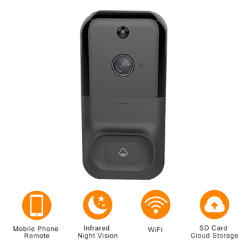 1080p Smart Wifi Security Video Doorbell high sensitivity Camera Home Monitor Intercom Wireless Doorbell SD card video query
