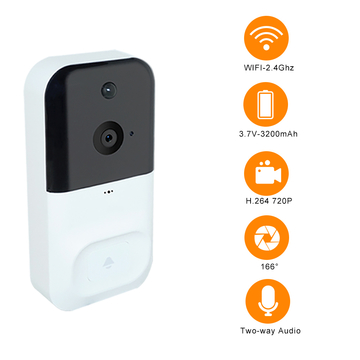 1080p Smart Wifi Security Video Doorbell high sensitivity Camera Home Monitor Intercom Wireless Doorbell SD card video query