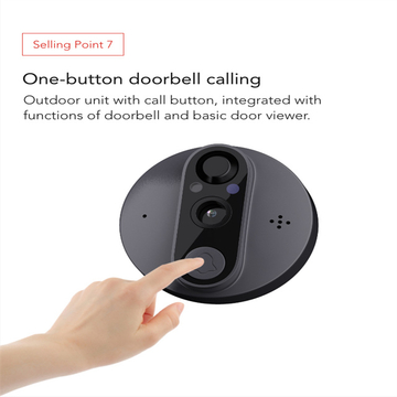 Hot Selling Tuya Smart Digital Door Viewer Camera Phone App Control 4.3inch Screen Motion Detection Door Viewer