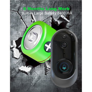 New Design Style Mini With Full Hd Camera Video Doorbell Two-Way Audio Motion Detection Remote Control Video Doorbell
