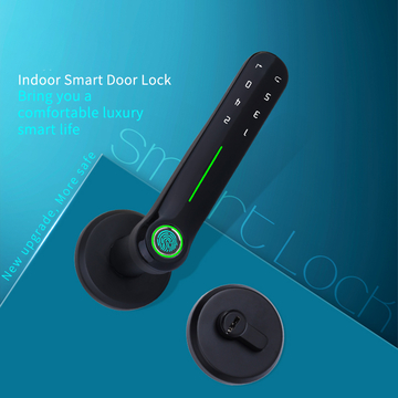 Hot Selling Indoor Smart Fingerprint Door Lock With Silent Lock Body Keyless Entry Home with Your Smartphone Mini Handle Lock