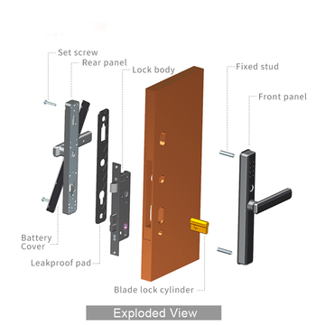 Zinc Alloy Smart Door Lock With Tuya WiFi Fingerprint Smartphone APP Remote Control For House Apartment