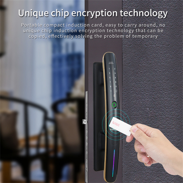 Luxury High Quality Digital Door Viewer Camera Biometric Fingerprint Smart Door Lock Smartphone Tuya Wifi App For Homes