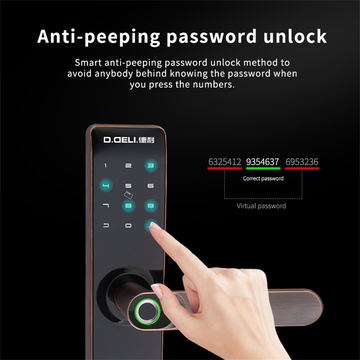 High Quality Hot Selling Fingerprint Indoor Tuya WiFi APP Smart Zinc Alloy TT Lock Door Lock for Apartment House