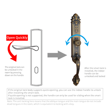 High Quality Smart Door Lock With Tuya App Palm Face Fingerprint recognition Door Lock