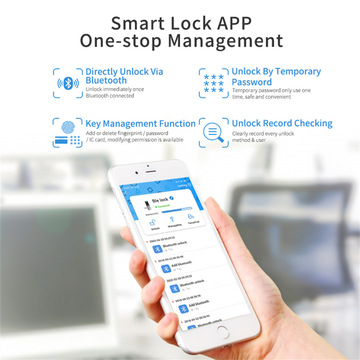 Smart Door Lock Fingerprint Intelligent Zinc Alloy  Lock with Smart Lock WiFi Tuya APP for Home
