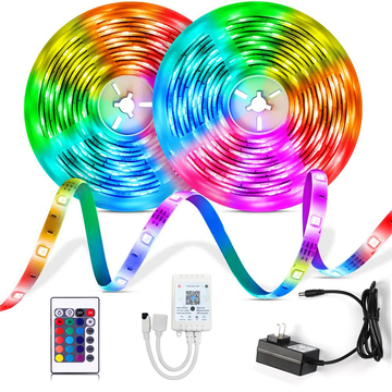 Tuya Smart LED Strip Light 16.4ft WiFi LED Lights Work with Alexa and Google Assistant RGB Colors with App Control