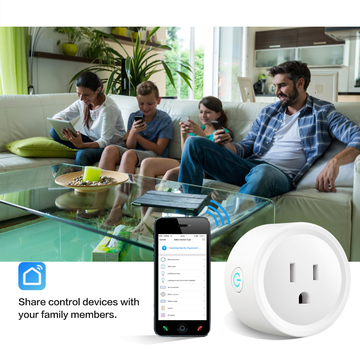 Hot Selling US Standard Tuya Smart Life Amazon Alexa WiFi Wireless US Mini WiFi Smart Plug