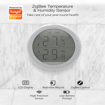 Tuya Smart Sensitive Temperature And Humidity Sensor Real Time Temperature Humidity Display