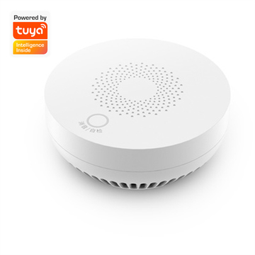 Hot Selling Rotundity Plastic Cover Smart Alarm Smoke Zigbee Detector Tuya App Control Household Smoke Sensor Detector