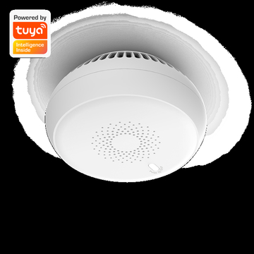 Hot Selling Rotundity Plastic Cover Smart Alarm Smoke Zigbee Detector Tuya App Control Household Smoke Sensor Detector