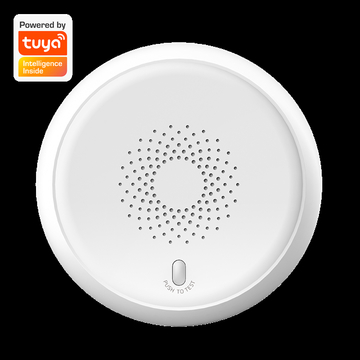 Hot Selling Rotundity Plastic Cover Smart Alarm Smoke Zigbee Detector Tuya App Control Household Smoke Sensor Detector