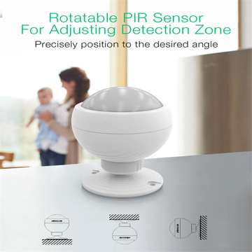 Tuya Zigbee Wireless PIR Human Body Motion Detector Sensor Remote Control For Security Alarm System