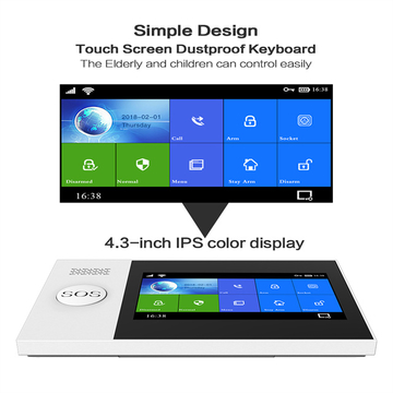 Factory direct sale Wifi+gsm Touch Screen Smart Intelligent Alarm System With A Variety Of Smart Accessories