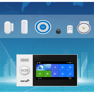 Factory direct sale Wifi+gsm Touch Screen Smart Intelligent Alarm System With A Variety Of Smart Accessories