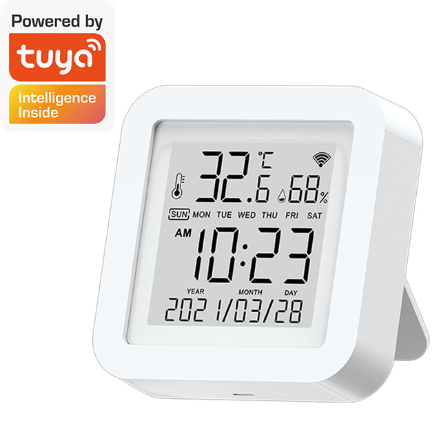 Factory Direct Digital Mini LCD Wfi Electronic Measuring Thermometer Hygrometer Weather Station