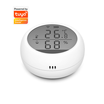 2021 New Design Tuya Smart App Control Intelligent Wifi Temperature Humidity Sensor