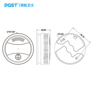 Wholesale Tuya Smart Energy-saving Battery Power Supply Mobile App Push Wifi Smoke Detector