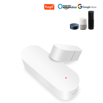 Tuya Smart Door Sensor Wifi Security Door Window Sensor Alarm Work With Google Alexa