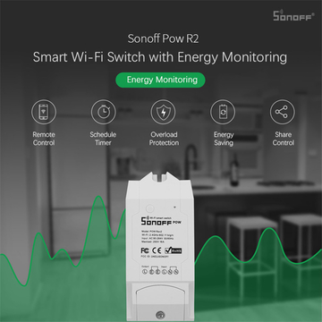 Smart Pow R2 16A 3500w Wifi Switch Controller Real Time Power Consumption Monitor Measurement