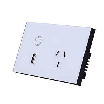 Smart Wall Socket with Switch Tuya App Phone Remote Smart Life Wifi Usb Us In Wall Socket