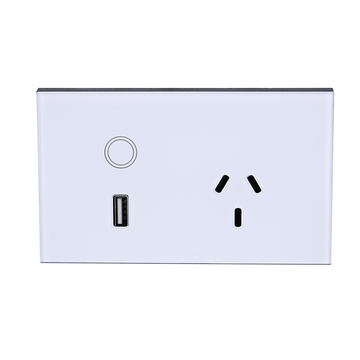 Smart Wall Socket with Switch Tuya App Phone Remote Smart Life Wifi Usb Us In Wall Socket