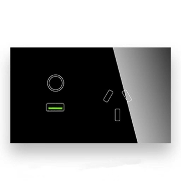 Smart Home Glass Panel Touch Wall Socket With Australia Standard USB Charger Touch Power Point