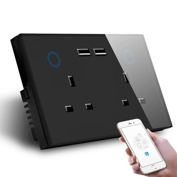 Smart Home UK Socket Wifi Wall Socket With Usb Socket Charger Wall Outlet