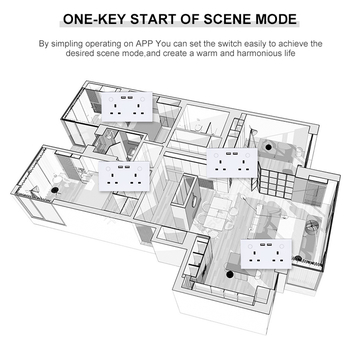 Smart Home UK Socket Wifi Wall Socket With Usb Socket Charger Wall Outlet