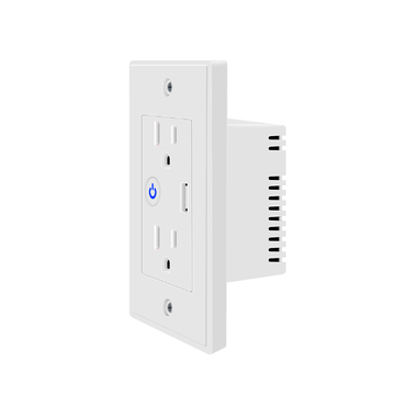 Tuya Wifi Smart Wall Outlet with USB Wall Socket Compatible With Google Assistant Alexa