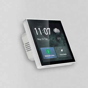 Tuya Smart App Touch Panel 4 Inch Smart Zigbee Gateway Screen In-Wall Control Panel