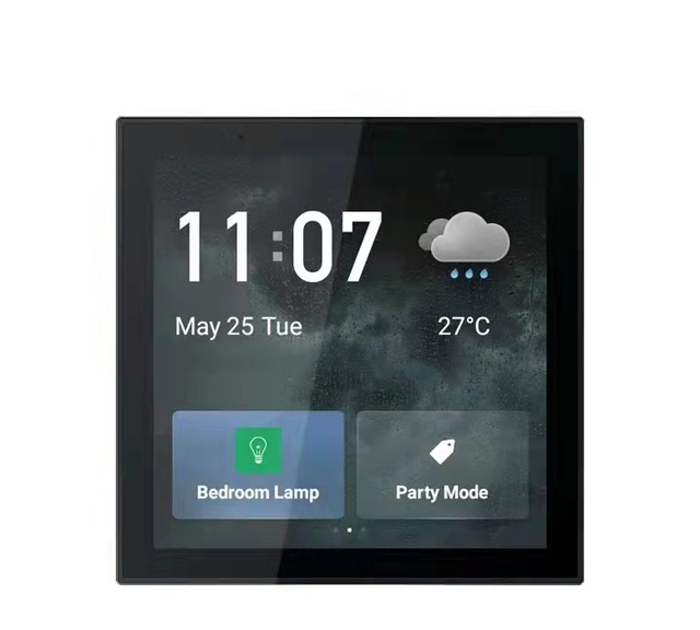 Tuya Smart App Touch Panel 4 Inch Smart Zigbee Gateway Screen In-Wall Control Panel