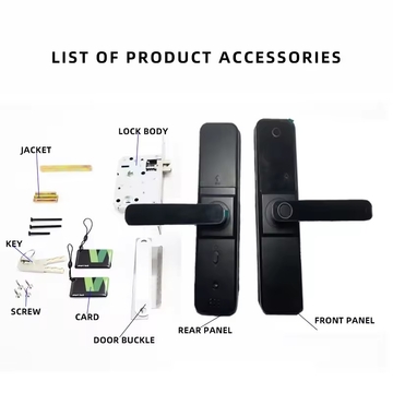 Glomarket Security Home Digital Lock Fingerprint Password Card Smartphone Tuya Remote Control Smart Lock With Cat Eye