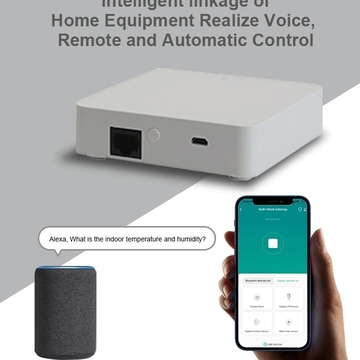 Glomarket Tuya wired Zigbee gateway remote control support voice assistant control distance of 30 meters Smart Home Bridge with Network Cable Socket Wired Zigbee Gateway Smart Life