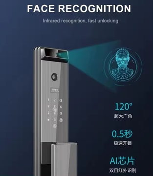Finger Vein Tuya Automatic Face Recognition Lock With Camera Digital Fingerprint Biometric Digital Smart Door Lock